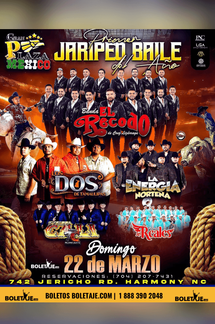 El Recodo, Los Dos de Tamaulipas, La Energia Norteña, Los Hermanos Plancarte de TC, Los Reales