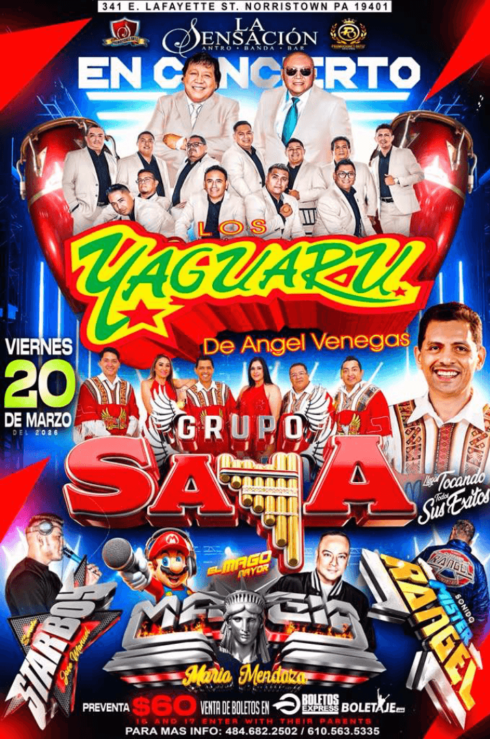 Los Yaguaru, Grupo Saya, Starboy, El Mago Mayor Magia y Mister Rangel