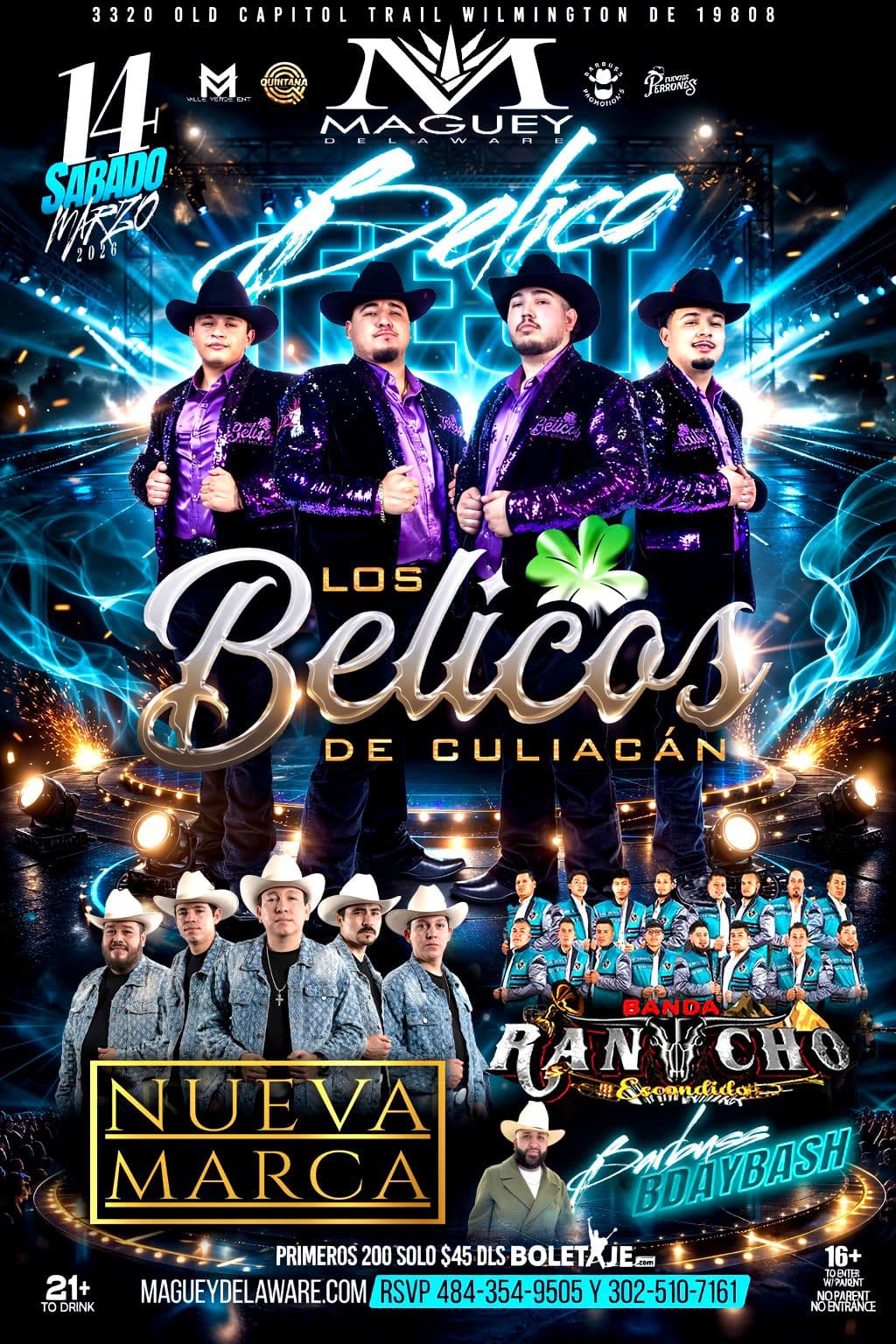 Los Belicos de Culiacán, Nueva Marca y Banda Rancho Escondido